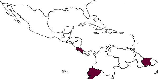 map of Crovettia finnamorei     Olmi, 1991