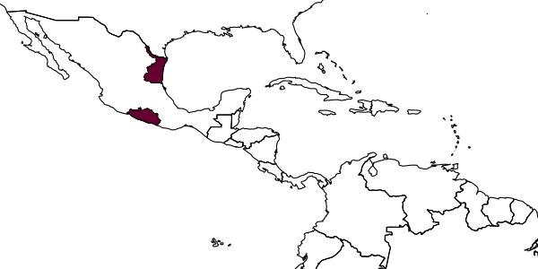 map of Encarsia guajavae     Myartseva, 2007