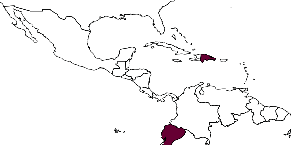 map of Eriastichus nakos     LaSalle, 1994