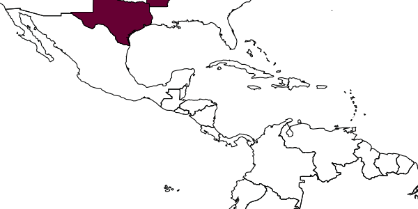 map of Dianthidium subrufulum     Timberlake, 1943