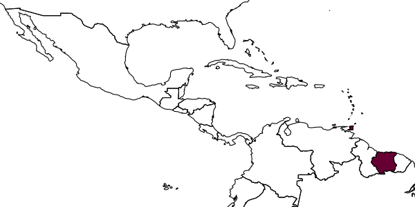 map of Alabagrus calibi     Sharkey, 1988