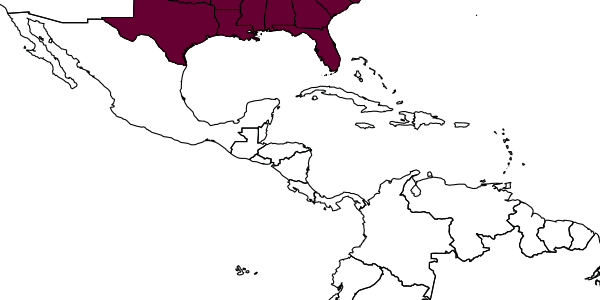 map of Andrena barbara     Bouseman & LaBerge, 1978