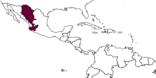 map of Epeolus hanusiae     Onuferko, 2019