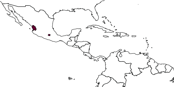 map of Apanteles deplanatus     Muesebeck, 1957